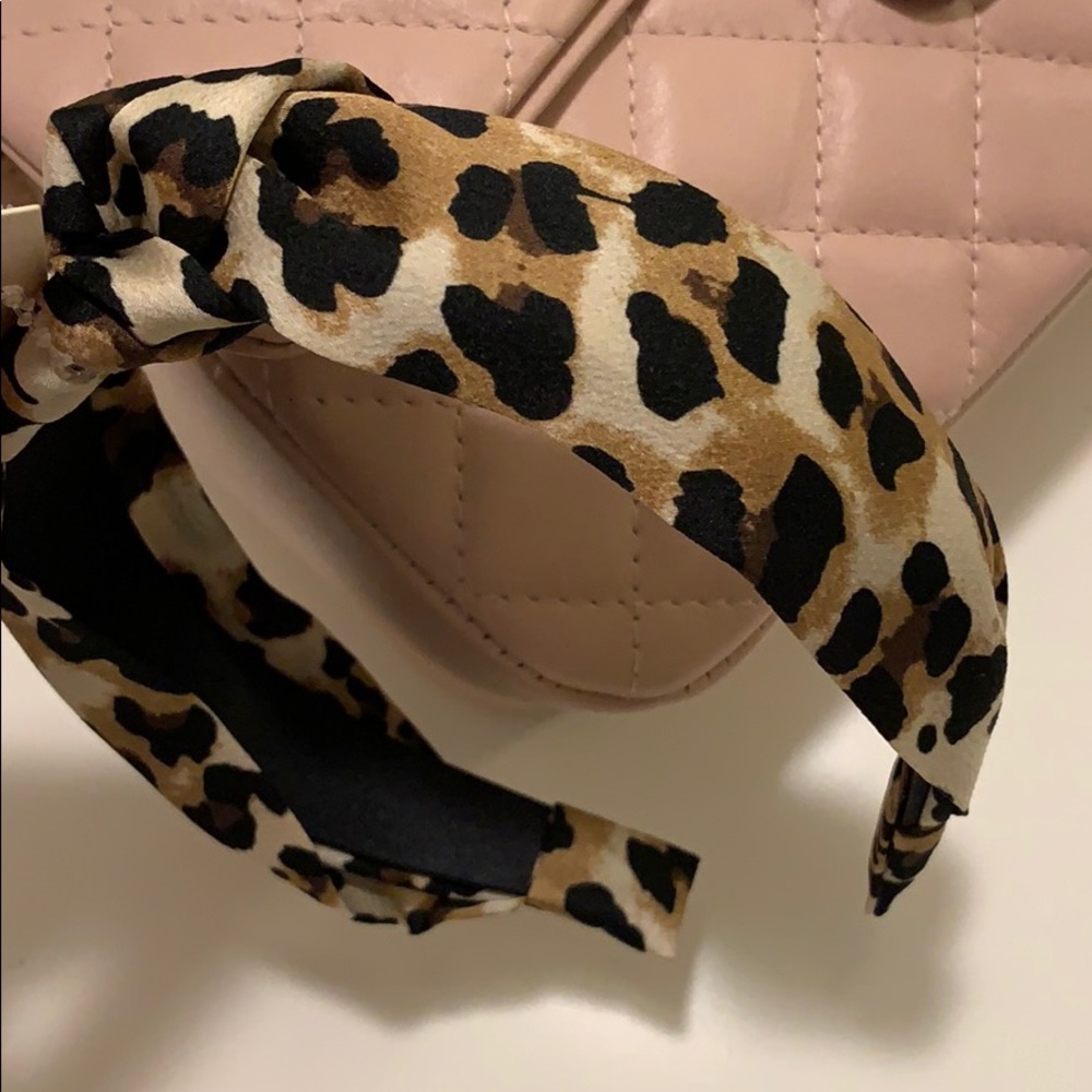 Animal Cheetah Print Top Knot Headband